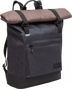 Городской рюкзак Grizzly RQL-315-1 (черный/коричневый) фото
