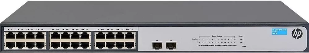 Коммутатор HP 1420-24G-2SFP (JH017A) фото