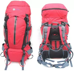 Туристический рюкзак Indigo Explore 90 л (красный/серый) фото