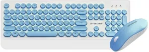 Клавиатура + мышь Jet.A SlimLine KM39 W (бело-синяя) фото