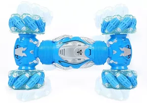 Радиоуправляемая игрушка JZL Машинка-перевертыш 9166 голубой фото