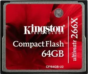 Карта памяти Kingston Ultimate 266x CompactFlash 64Gb (CF/64GB-U2) фото