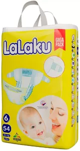 Подгузники LaLaKu Diapers Giga Pack Large (54 шт) фото