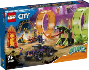 Конструктор LEGO City Трюковая арена Двойная петля / 60339 фото