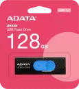 USB Flash A-Data UV320 128GB (черный/голубой) фото 2