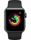 Умные часы Apple Watch Series 3 38mm Space Gray Aluminum Case with Black Sport Band (MTF02) фото 2