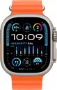 Умные часы Apple Watch Ultra 2 LTE 49 мм (титановый корпус, титановый/оранжевый, ремешок из эластомера) фото 2