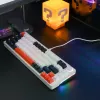 Клавиатура Cyberlynx ZA68 White Black Orange (TNT Yellow) фото 11