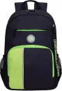 Школьный рюкзак Grizzly RB-355-2 (черный/салатовый) фото 2