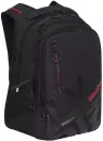 Школьный рюкзак Grizzly RU-338-2 (черный/красный) фото 4