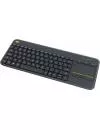 Клавиатура Logitech Wireless Touch Keyboard K400 Plus Black фото 4