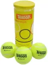 Набор теннисных мячей Teloon Стандарт 801Т Р3 (3шт, желтый) фото 4