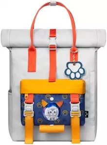Школьный рюкзак MAH MR20C2018B01 (светло-серый/темно-синий/желтый) фото