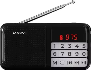 Радиоприемник Maxvi PR-02 (черный) фото