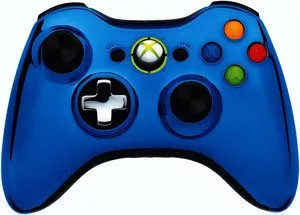 Геймпад Microsoft Xbox 360 Chrome Series Wireless Controller (Blue) фото