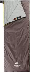 Cпальный мешок Naturehike LW180 NH21MSD09 (серый/коричневый) фото