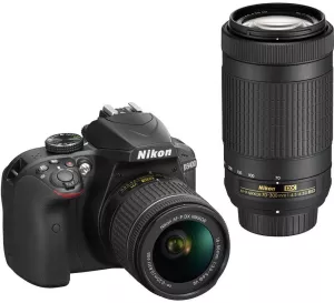 Фотоаппарат Nikon D3400 Double Kit 18-55mm VR AF-P + 70-300mm VR AF-P фото