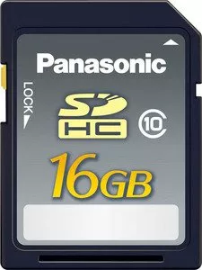 Карта памяти Panasonic SDHC 16GB Class 10 (RP-SDRB16GAK) фото
