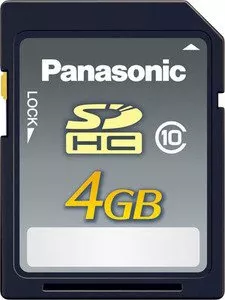 Карта памяти Panasonic SDHC 4GB Class 10 (RP-SDRB04GAK) фото