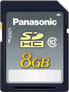 Карта памяти Panasonic SDHC 8GB Class 10 (RP-SDRB08GAK) фото