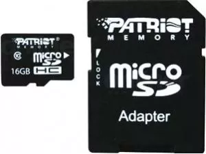 Карта памяти Patriot microSDHC 16Gb (PSF16GMCSDHC10) фото