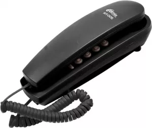 Проводной телефон Ritmix RT-005 (черный) фото