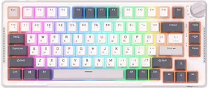 Клавиатура Royal Kludge RK-H81 RGB (белый, RK Cyan) фото
