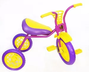 Детский велосипед Самокатыч Зубренок (желтый/фиолетовый) фото