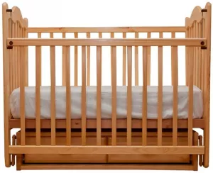 Кроватка детская Счастливый малыш Дюймовочка поперечный маятник фото