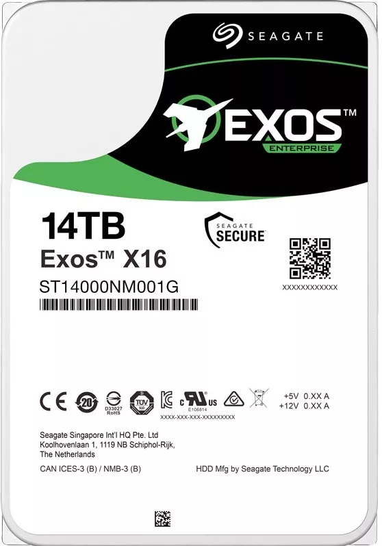 Жесткий диск Seagate Exos X16 (ST14000NM001G) 14000Gb фото