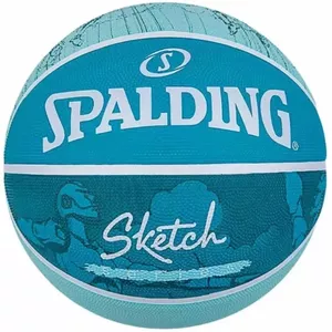 Баскетбольный мяч Spalding Sketch blue фото