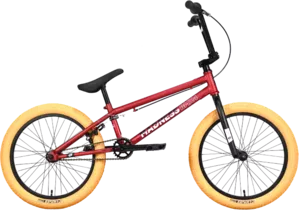 Велосипед Stark Madness BMX 4 2023 (красный/черный/кремовый) фото