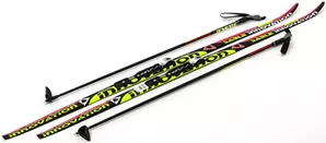 Лыжи STC с креплением NNN и палками (170 см) фото