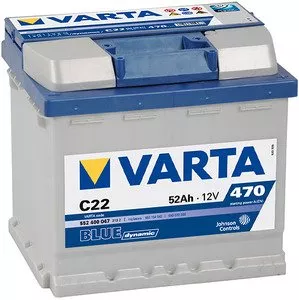 Аккумулятор VARTA BLUE Dynamic C22 552400047 (52Ah) фото
