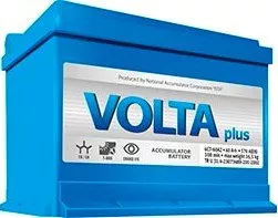 Аккумулятор Volta Plus 6CT-60 A2Н L+ (60Ah) фото