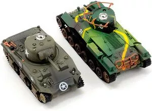 Радиоуправляемый танковый бой VS Tank VSX Combo Set Type 97 Chi-Ha + US M4 Sherman фото