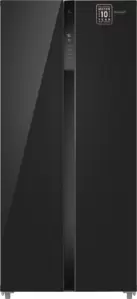 Холодильник Weissgauff WSBS 500 Inverter NoFrost Black Glass фото
