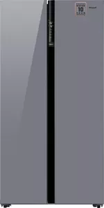 Холодильник Weissgauff WSBS 600 NoFrost Inverter Dark Grey Glass фото
