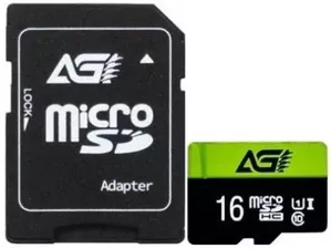 Карта памяти AGI TF138 microSDHC AGI016GU1TF138 16GB (с адаптером) фото