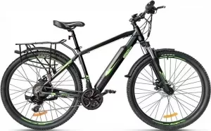 Электровелосипед Green City Ultra Trend Up черно-зеленый фото