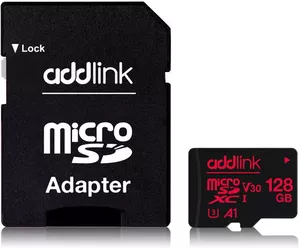 Карта памяти Addlink microSDXC AD128GBMSXU3A 128GB (с адаптером) фото