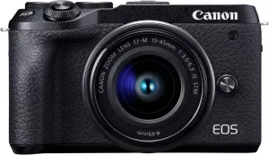 Фотоаппарат Canon EOS M6 Mark II Kit 15-45mm + EVF-DC2 Black фото