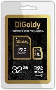 Карта памяти DiGoldy microSDHC 32GB DG032GCSDHC10-AD фото