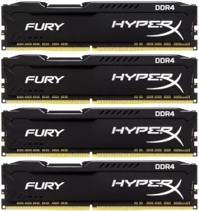 Модуль памяти HyperX Fury 4x8GB DDR4 PC4-19200 HX424C15FB2K4/32 фото