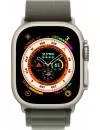 Умные часы Apple Watch Ultra LTE 49 мм (титановый корпус, титановый/темно-зеленый, текстильный ремешок размера L) фото 2