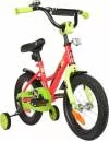 Детский велосипед Novatrack Strike 14 2022 143STRIKE.RD22 (красный/зеленый) фото 2