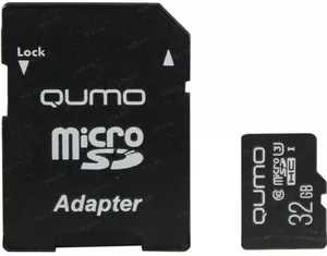 Карта памяти Qumo microSDHC 32Gb (QM32GMICSDHC10U3)  фото