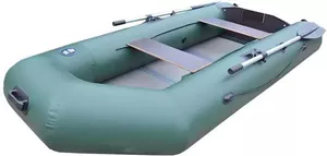 Моторно-гребная лодка Stella SM280 (слань-книжка, зеленый) фото
