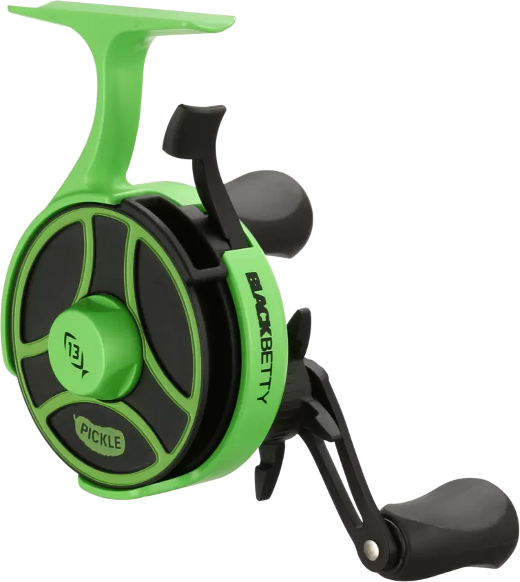 13 Fishing FreeFall Ghost Radioactive Pickle - Right Hand