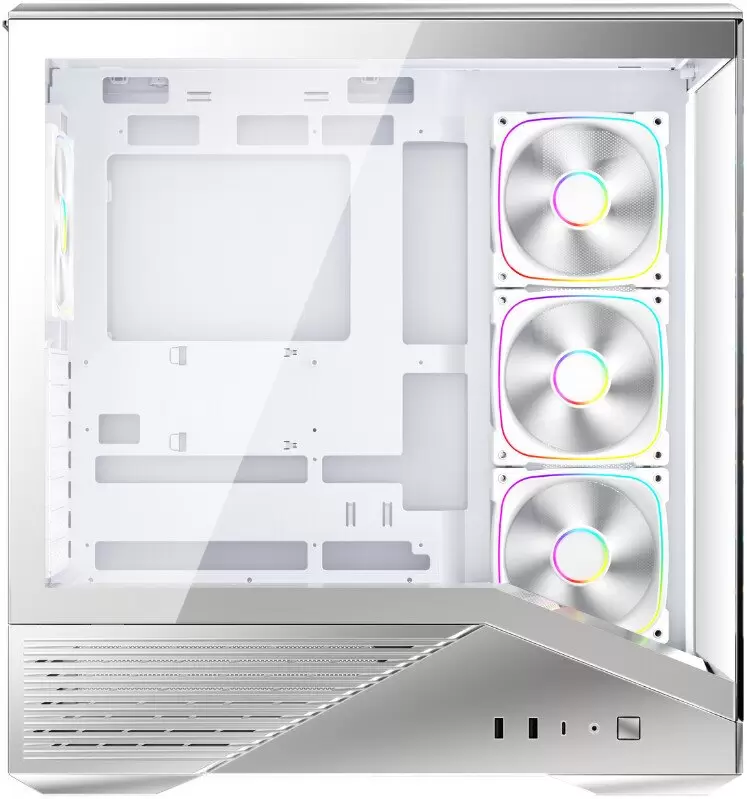 Корпус 1stPlayer GM7 ARGB GM7-SV-3FN7R-W-1FN7-W (серебристый) фото